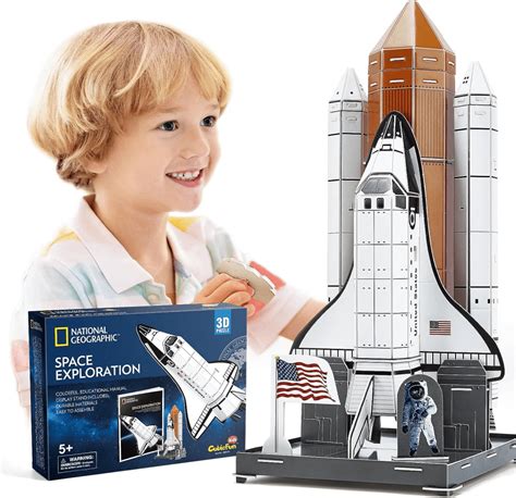 Noetoy 3D Puzzles for Kids Ages 3-5 4-8 National Geographic NASA Space Shuttle Rocket Ship ...