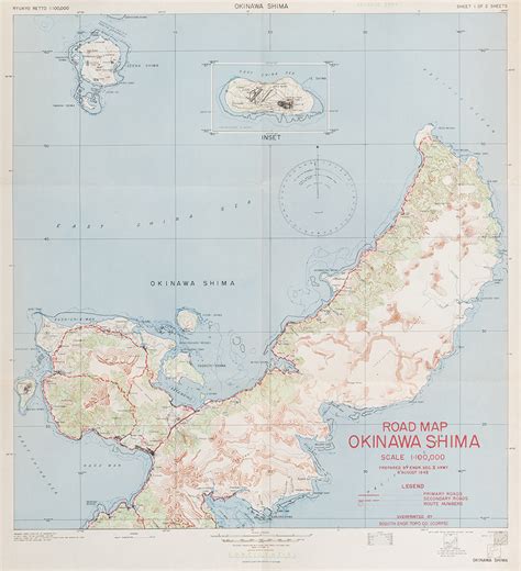 Lot Detail - Group of Five U.S. Army Battle Maps of Okinawa, Japan.