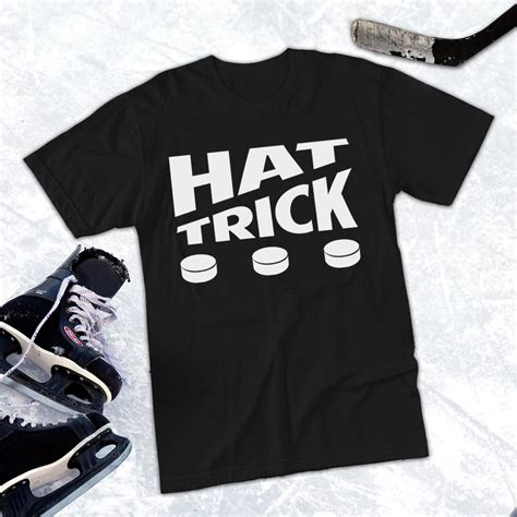 Hat Trick, Hockey Slang, Hockey Player, Hockey Shirt Men, Hockey Gifts ...