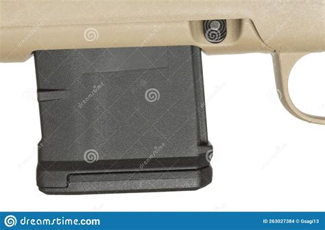 Black Plastic Rifle Magazine in a Brown Firearm Stock Photo - Image of shot, cartridge: 263027384