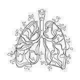 Human Lungs Coloring Pages sketch template