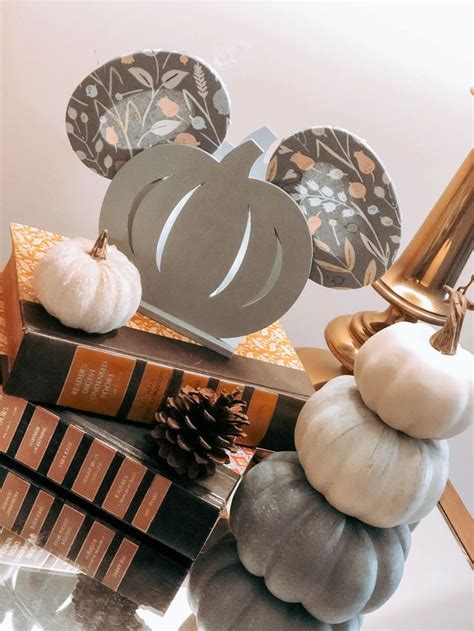 DIY Mickey Mouse Pumpkin Candle Holder | Pumpkin candle holder, Mickey ...