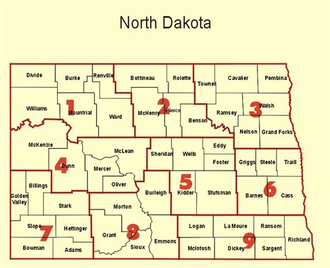 Map North Dakota Weather