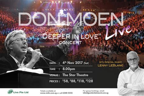 Don Moen Live "Deeper in Love" Concert - The Star PAC