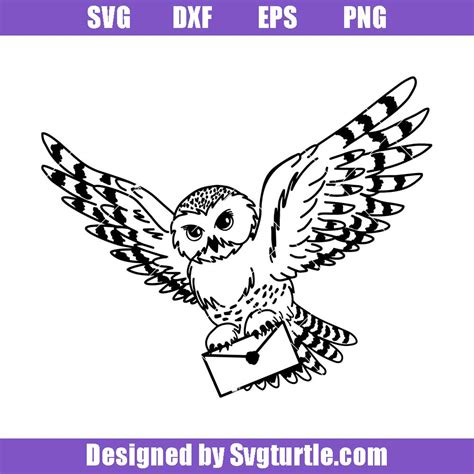 Harry Potter Owl Svg, Postman Owl Hogwarts Svg, Postman Owl | canoeracing.org.uk