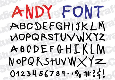 Andy Font Svg Digital Download Font Svg Andy Svg Alphabet Etsy Uk | Porn Sex Picture