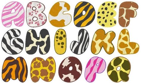 Animal Print Letters Font | Animal Letters Font | Animal print letters ...