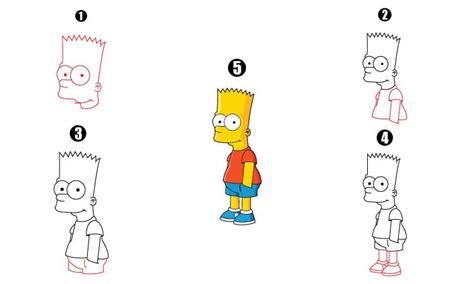 Bart Simpson Drawing - A Step By Step Guide - Cool Drawing Idea