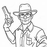 Robber Coloring Page 72944 57763 sketch template