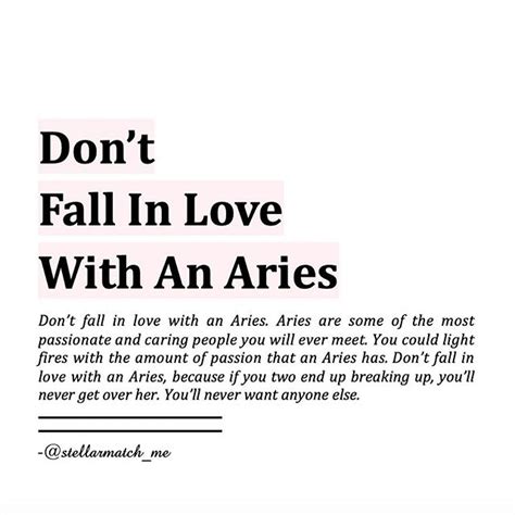 ASTROLOGY LOVER (@stellarmatch_me) • Don't fall in love with an aries ...