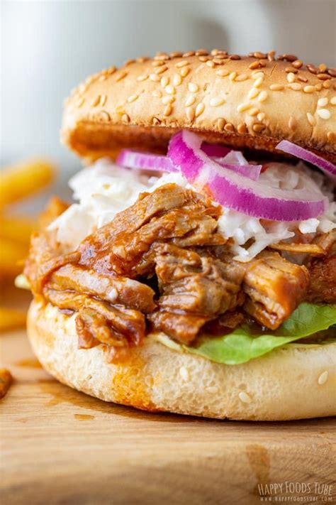 BBQ Pulled Pork Sandwich Recipe - Happy Foods Tube