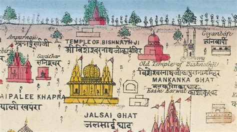 Old map of Kashi Vishwanath temple : r/indianhistoryporn