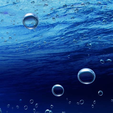 Underwater bubbles iPad Wallpapers Free Download