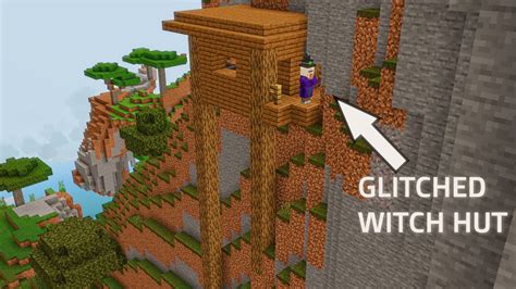 TALLEST WITCH HUT in Minecraft 1.18: GLITCHED MINECRAFT WITCH HUT SEED! | Best Bedrock 1.18 ...