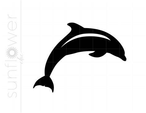 Dolphin SVG Dolphin Clipart Dolphin Cut Silhouette File - Etsy UK