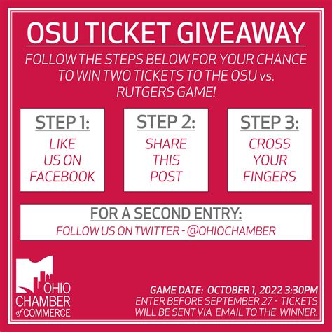 OSU Ticket Giveaway - Ohio Chamber of CommerceOhio Chamber of Commerce