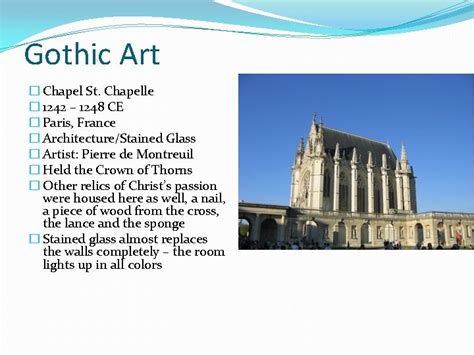 Gothic Art Professor A DAscoli Gothic Art Characteristics