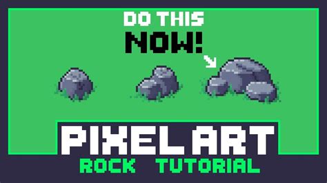 DO THIS To Draw Better Pixel Art Rocks | Aseprite - YouTube