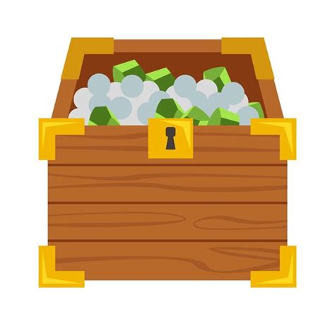 Premium Vector | Pirate treasure chest vector illustration