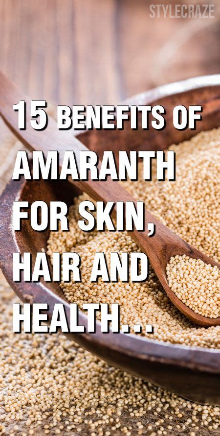 15 Amazing Benefits Of Amaranth For Skin, Hair, And Health | Skin benefits, Amaranth, Health