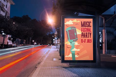 Bus Stop Billboard Free Mockup — Free Mockup World