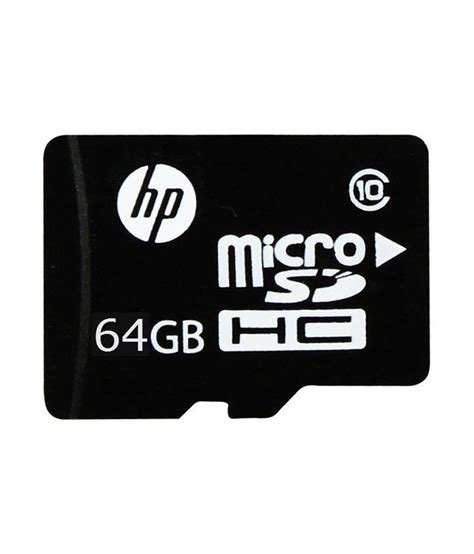 HP 64GB MICRO SD CARD (Class 10) - Memory Cards Online at Low Prices | Snapdeal India