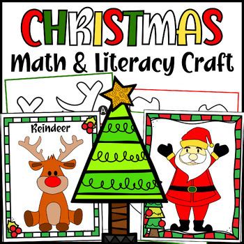 Christmas Literacy And Math Craft Activity, Bulletin Board Ideas Cut ...