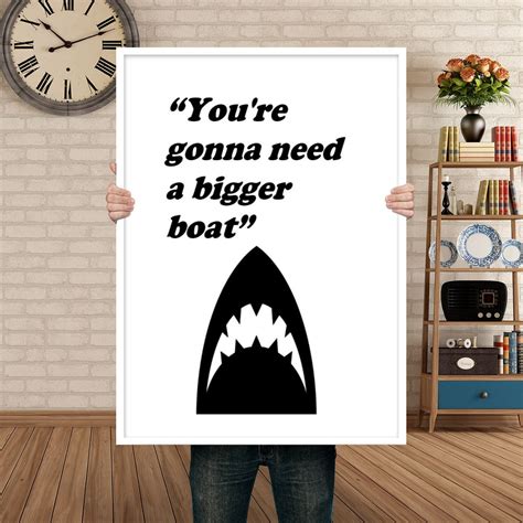 Jaws Poster Movie Quotes Poster Art Home Decor Bedroom | Etsy