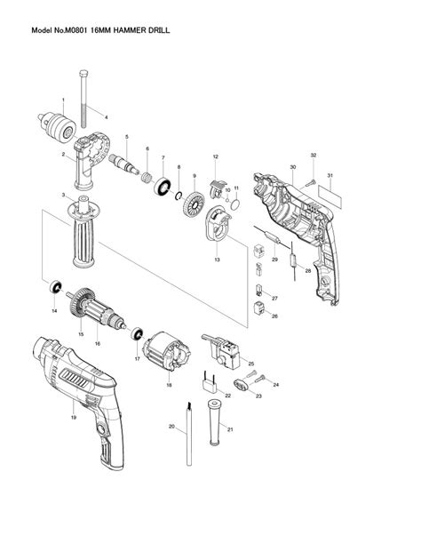 Makita Cordless Drill Parts Diagram | Reviewmotors.co