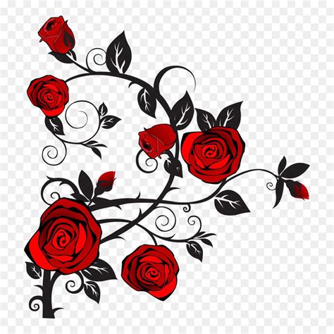 Roses And Thorns Tattoos, HD Png Download - vhv