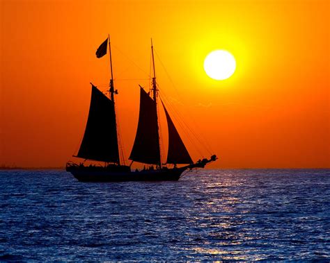 Sunset Sailing in Key West Florida Photograph by Michael Bessler