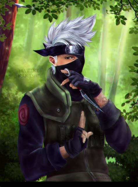 Kakashi with mask by AmaruoChan on DeviantArt