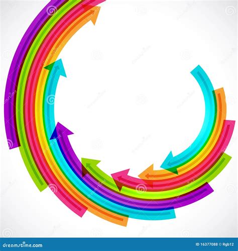 Colored arrows stock vector. Illustration of higher, financial - 16377088