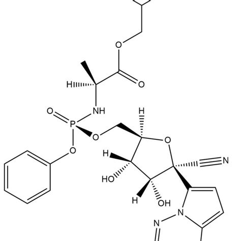 Chemical structure of remdesivir. The structure has been generated... | Download Scientific Diagram