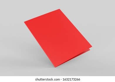 Blank Bi Fold Card Template 3d Stock Illustration 1632173266 | Shutterstock