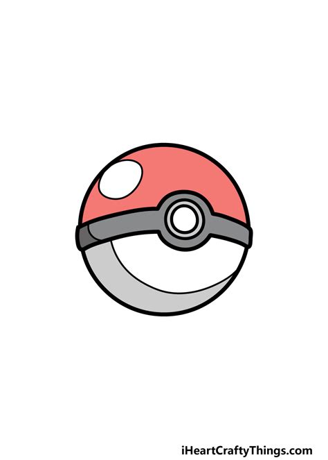 Pokeball Drawing - How To Draw A Pokeball Step By Step