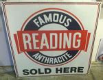 Reading Famous Anthracite Porcelain Sign | Porcelain Signs.Com