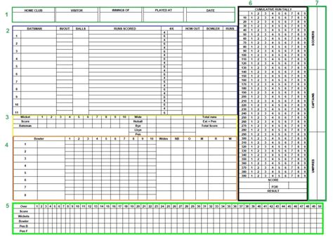 8 over cricket score sheet - onthewebnimfa