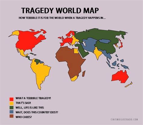 Tragedy World Map Shows Which Areas Get Most Sympathy