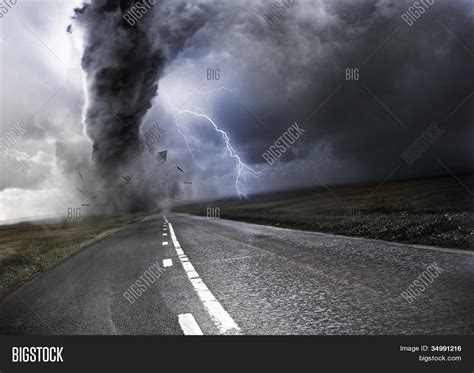 Powerful Tornado - Destroying Image & Photo | Bigstock