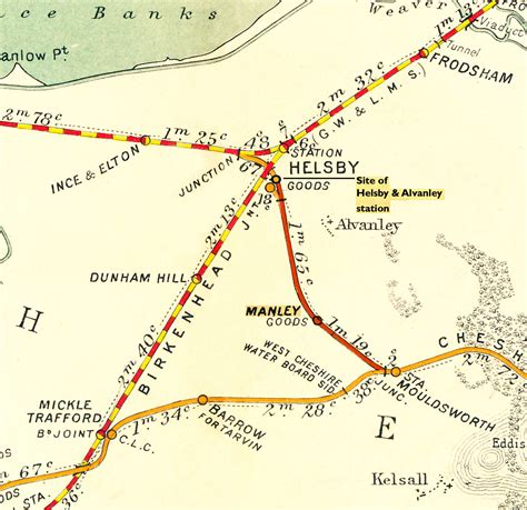 Helsby & Alvanley (excl.) - Mouldsworth Jct. | Register of Closed Railways