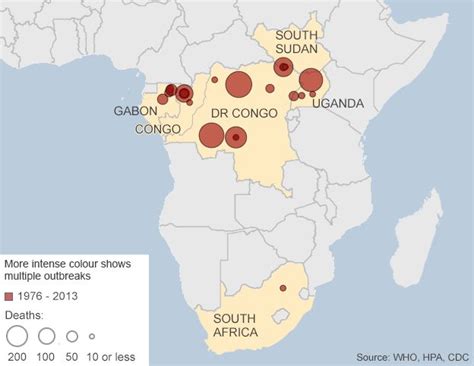 Ebola Virus Outbreak Map