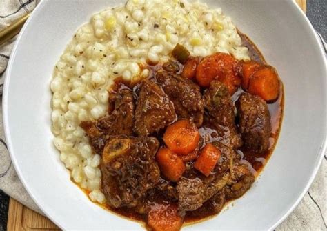 African Beef Stew Recipe with Creamy Samp