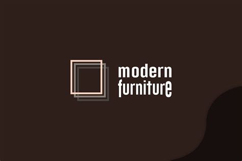 modern furniture logo on Behance