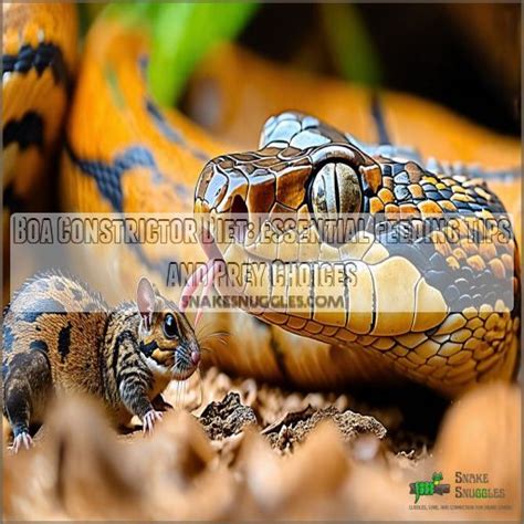 Boa Constrictor Diet: Essential Feeding Tips and Prey Choices