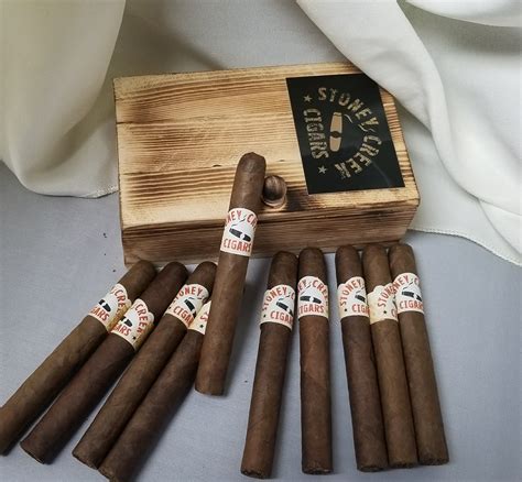 Vanilla Cigar - 10 Pack includes custom made cigar box – 3 Howling Sisters (formerly Stoney ...