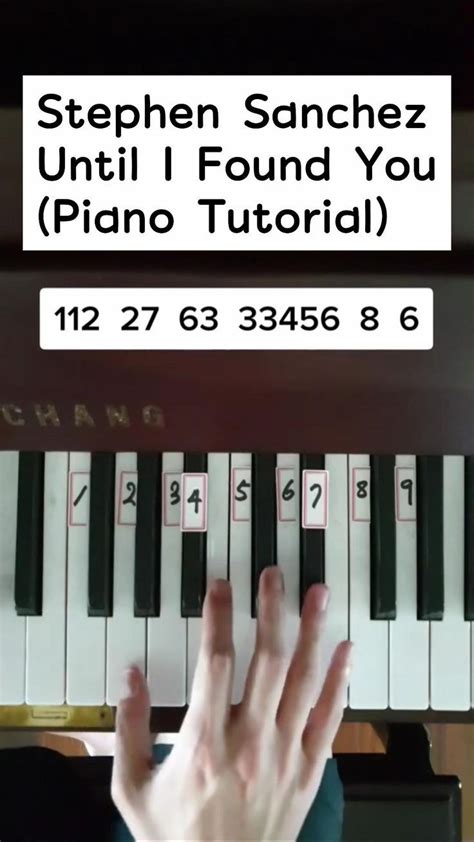 Stephen Sanchez - Until I Found You (Piano Tutorial) in 2022 | Piano music lessons, Piano ...