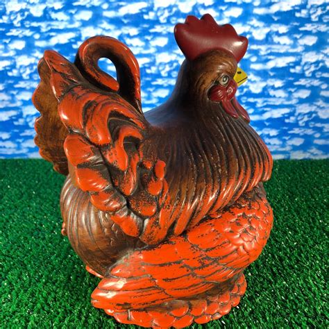 Vintage Rooster Cookie Jar / Container - Etsy