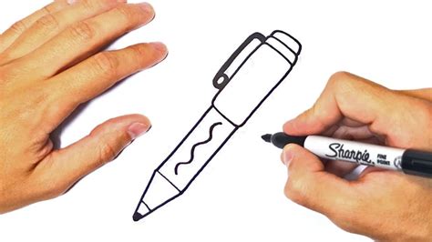 How to draw a Pen for kids Pen Easy Draw Tutorial