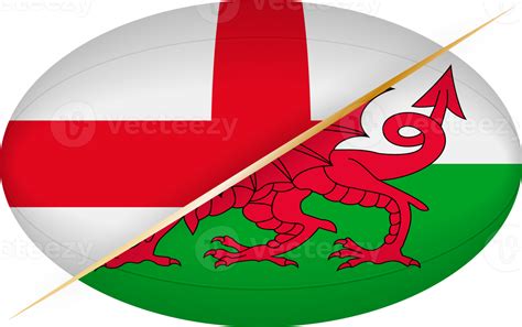 England vs Wales icon in the shape of a rugby ball 20050332 PNG